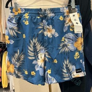 NWT Men’s Hurley Boardshort- Size Large- Blue Hawaiian- 17”